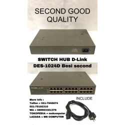 SWITCH HUB D-LINK SECOND UNIT DES-1024D BESI